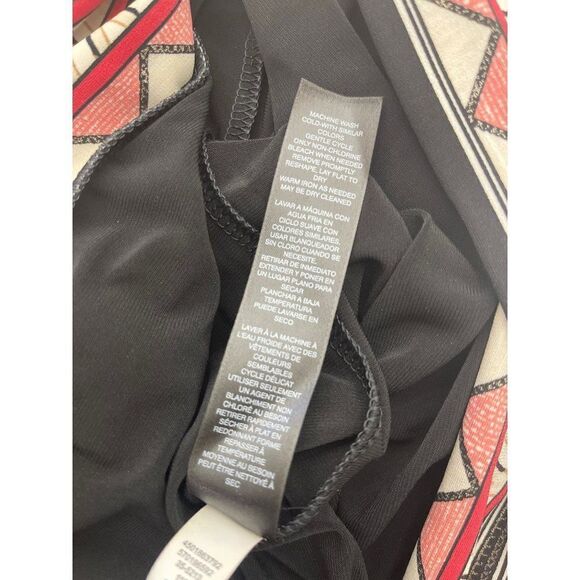 White House Black Market Aztec Trim Long Sleeve Shift Dress Size S - Picture 9 of 10